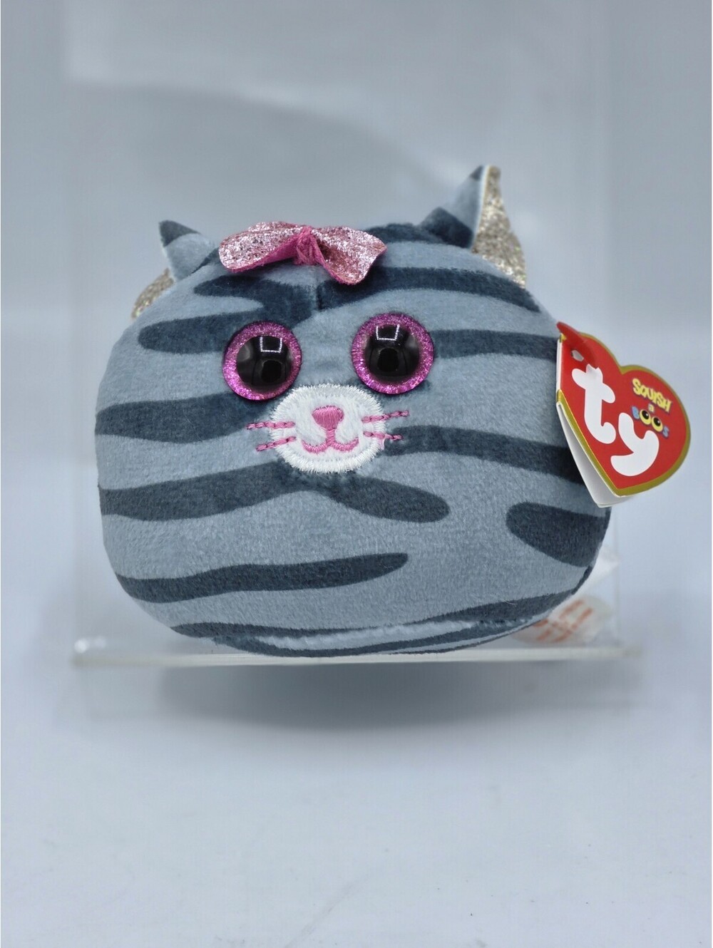 TY Mini Beanie Squish-A-Boos - KIKI the Cat (3 inch) NEW MWMTs Plush Stuffed Toy